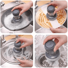 Handheld Soap Dispenser with Scrub (1 Set) - justgrabit.in | Just Grab It