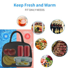 Lunch Box Bag for Women Men Insulated Lunch Bag With Zipper (1 Pc) - Justgrabit Inc.