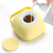SILICONE MASSAGE BATH BODY BRUSH WITH SHAMPOO DISPENSER, SCRUBBER - Justgrabit Inc.