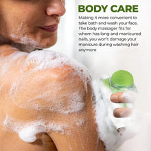 SILICONE MASSAGE BATH BODY BRUSH WITH SHAMPOO DISPENSER, SCRUBBER - Justgrabit Inc.