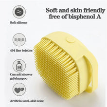 SILICONE MASSAGE BATH BODY BRUSH WITH SHAMPOO DISPENSER, SCRUBBER - Justgrabit Inc.