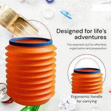 Foldable Storage Bucket , Water Container & Dustbin Multiuse Bucket For Home , Car & Kitchen Use Bucket - justgrabit.in | Just Grab It