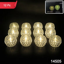 Set of 12 Crystal Style LED Decorative Lamps / Candle - Justgrabit Inc.