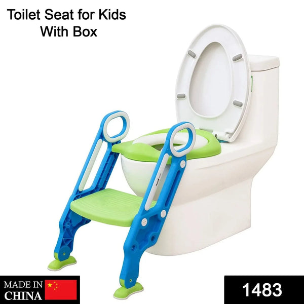 2 in 1 Training Foldable Ladder Potty Toilet Seat for Kids - justgrabit.in | Just Grab It