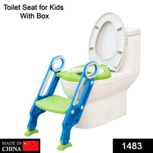 2 in 1 Training Foldable Ladder Potty Toilet Seat for Kids - justgrabit.in | Just Grab It