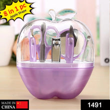 8 in 1 Apple Shape Manicure Set - Justgrabit Inc.