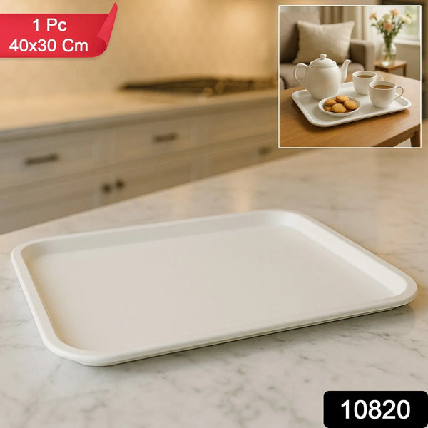 Plastic Serving Tray / Plate – 40 × 30 cm (1 Pc) - justgrabit.in | Just Grab It