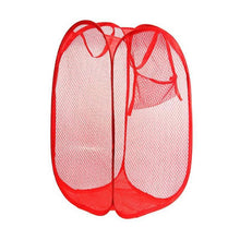 Laundry Hamper Mesh Fabric For Ventilation Foldable Storage Up Clothes Basket - Justgrabit Inc.