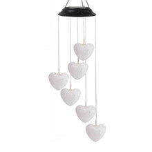 Solar Powered Wind Chimes with Lights: Outdoor Garden Decor (6 LED) - Justgrabit Inc.