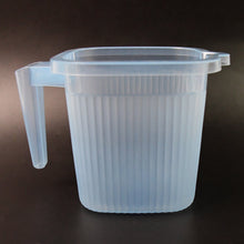 Plastic Square Transparent Bath Water Mug (1 Pc / 1000 ML / Mix Color) - justgrabit.in | Just Grab It