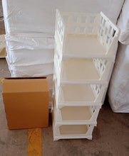 5 Layer Stackable Multifunctional Storage,for Clothes Foldable Drawer Shelf Basket Utility Cart Rack Storage Organizer Cart for Kitchen, Pantry Closet, Bedroom, Bathroom, Laundry (5 Layer 1 Pc) - Justgrabit Inc.