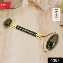 Dual - Headed Jade Facial Massage Roller (1 Pc) - justgrabit.in | Just Grab It