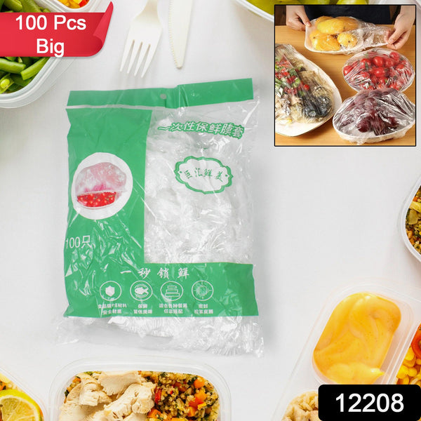 Disposable Elastic Food Storage Covers Bag (100 Pcs Set / Big) - justgrabit.in | Just Grab It