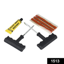 Puncture Repair Kit Tubeless Tyre Full Set with Nose Pliers, Rubber Cement and Extra Strips for Cars, Bikes - Justgrabit Inc.
