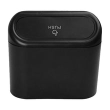 Plastic Mini Car Trash Can / Bin with Lid (1 Pc / With Brown Box) - justgrabit.in | Just Grab It