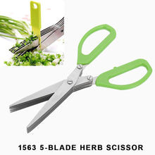 Stainless Steel 5 - Blade Herb Scissors - justgrabit.in | Just Grab It
