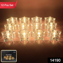 Set of 12 LED Crystal - Effect Flameless Smokeless Candles - Justgrabit Inc.