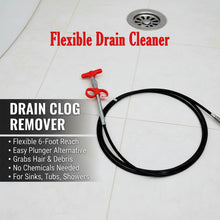 Flexible Spring Drain Cleaning Tool with Hand Grip (1 Pc / 298 Cm) - justgrabit.in | Just Grab It