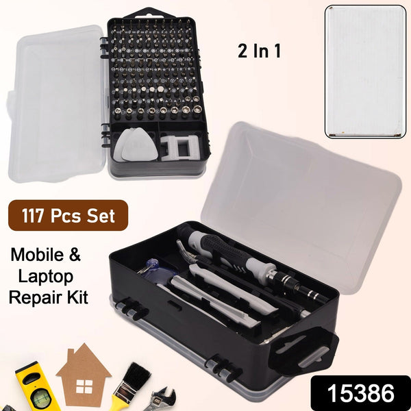 Screwdriver Electronic Laptop, Mobile Repair Tool Kit (117 Pcs Set) - justgrabit.in | Just Grab It