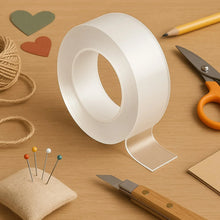 Sticky Double Sided Tape Washable Adhesive Tape Reusable (Thin / 6.5×3 Cm / 1 Pc) - Justgrabit Inc.