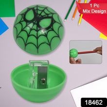 Round Shape Mix Design Pencil Sharpener (1 Pc / Round Shape Mix Design) - justgrabit.in | Just Grab It