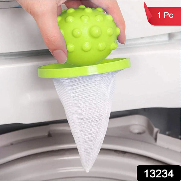 Reusable Washing Machine Floating Cylindrical Shape Lint Mesh Bag ( 1 Pc) - Justgrabit Inc.
