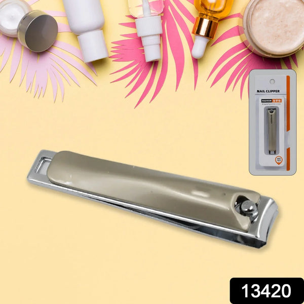 Stainless Steel Folding Portable Large Nail Clippers with Nail File (1 Pc) - justgrabit.in | Just Grab It