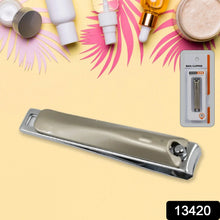 Stainless Steel Folding Portable Large Nail Clippers with Nail File (1 Pc) - justgrabit.in | Just Grab It