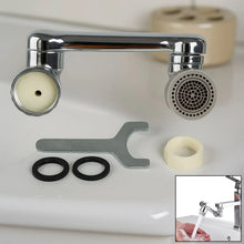 Splash Faucet Filter – 180° Rotating Sprayer, Double O - Ring, Movable Water - Saving Sink Aerator Extender (Loose) - Justgrabit Inc.