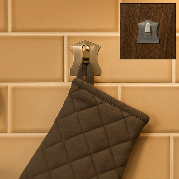 Self - Adhesive Stainless Hooks – Waterproof for Robes, Coats & Towels - Justgrabit Inc.