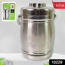 Stainless Steel Lunch Box, Insulated Lunch Box Double Vacuum‑Layer (2.2 Ltr.) - justgrabit.in | Just Grab It