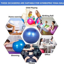 Anti - Burst Exercise Heavy Duty Gym Ball (Multicolour) (75Cm) - Justgrabit Inc.