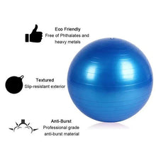 Anti - Burst Exercise Heavy Duty Gym Ball (Multicolour) (75Cm) - Justgrabit Inc.