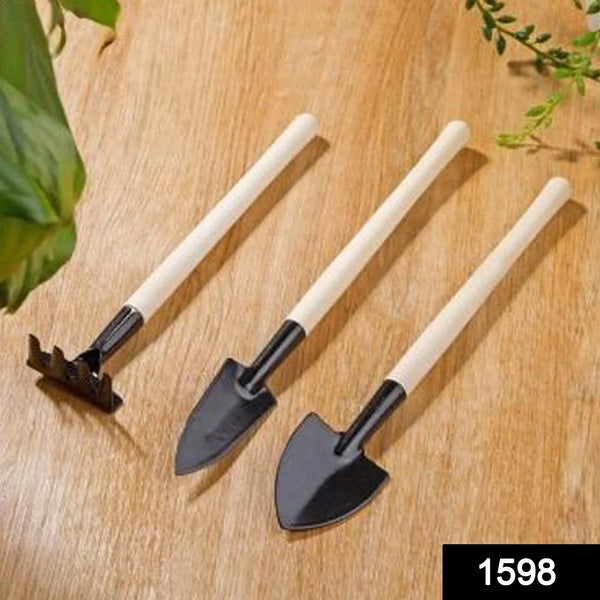 Kid's Garden Tools Set of 3 Pieces (Trowel, Shovel, Rake) - Justgrabit Inc.
