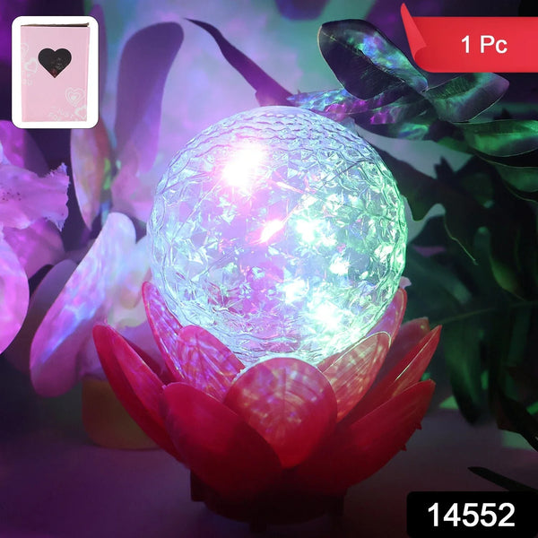 Crystal Ball Lotus LED Decorative Light (1 Pc) - Justgrabit Inc.