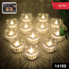 Set of 12 Heart - Shaped LED Flameless Decorative Candles - Justgrabit Inc.