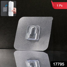 Premium Transparent Wall Hook Sticker (1 Pc) - justgrabit.in | Just Grab It