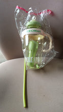 Approx 1300ML Large Capacity Cute Ice Cream Themed Water Bottle with Handle, Straw - justgrabit.in | Just Grab It