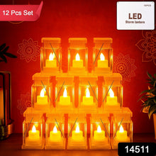 Set of 12 LED Storm Lantern Decorative Lights - justgrabit.in | Just Grab It