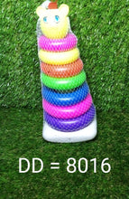 Plastic Baby Kids Teddy Stacking Ring Jumbo Stack Up Educational Toy 7pc - Justgrabit Inc.