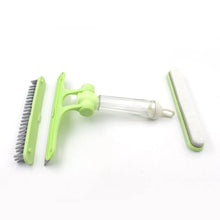 4 in 1 Multifunctional Glass Scraper, Window Glass Wiper with Watering Can, Silicon Cleaning Squeegee with Two Brush Heads, Practical Squeegee for Shower Doors, Windows, Tiles and Car Glass - Justgrabit Inc.