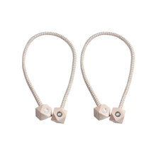 Non - Magnetic Curtain Tiebacks: Decorative Pearl Design (2 Pc, (Without Magnet Buckle) - Justgrabit Inc.