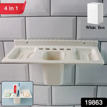 4 in 1 Wall - Mounted Bathroom Organizer - (1 Pc) - justgrabit.in | Just Grab It