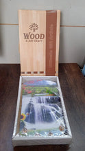 Decorative Wooden Vertical Scenery with Hooks for Wall Hanging - Justgrabit Inc.