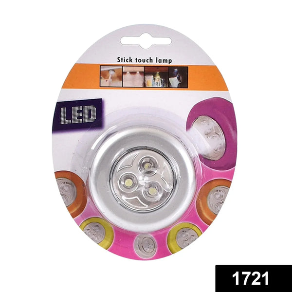 3 Led Cordless Stick Tap Wardrobe Touch Light Lamp - Justgrabit Inc.