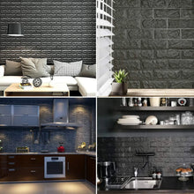 Wall 3D Ceiling Wallpaper Tiles Panel Vinyl Stickers Self - Adhesive for Home (Black) - Justgrabit Inc.