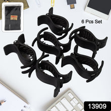 Big Hair Clips for Girls Kids Hair Accessories (6 Pcs Set / Black) - justgrabit.in | Just Grab It