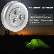 3 LED CORDLESS STICK TAP WARDROBE TOUCH LIGHT LAMP (1 Pc) - justgrabit.in | Just Grab It