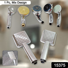 Plastic High Pressure Handheld Shower Head (1 Pc / Mix Design & Size) - justgrabit.in | Just Grab It