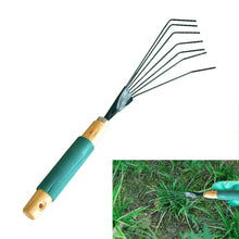 Stainless Steel Tooth Garden Leaf Rake - Justgrabit Inc.
